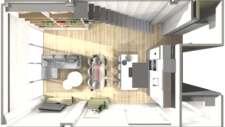 Reformar la cocina y crear un solo espacio con el salón